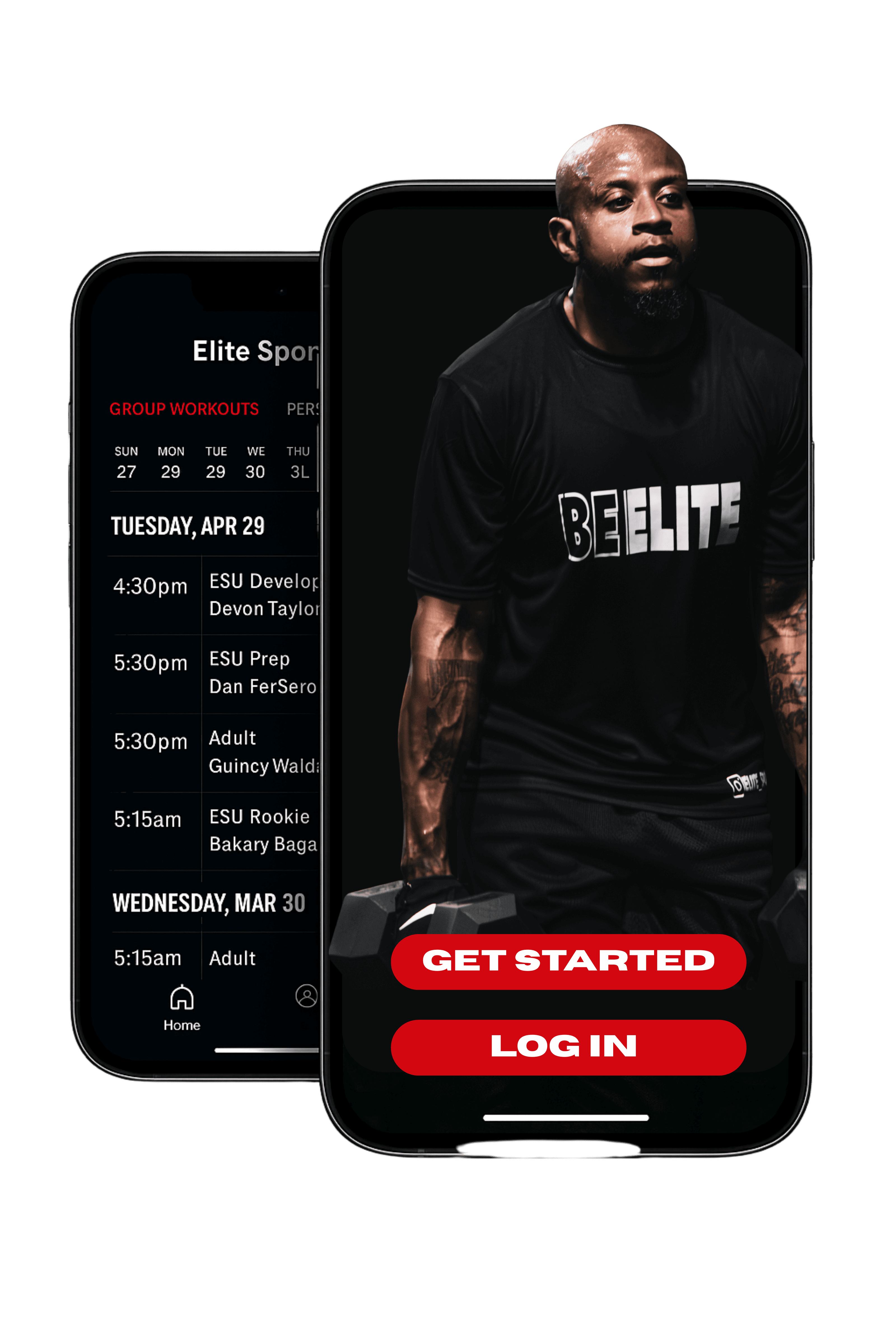 Elite Sports U App Mockup